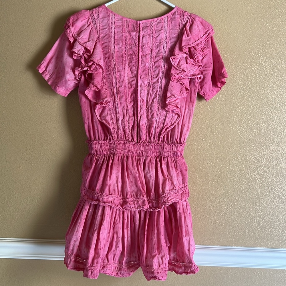 LoveShackFancy Natasha Ruffled Mini Dress - Picture 2 of 3